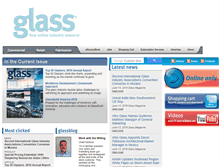 Tablet Screenshot of glassmagazine.com
